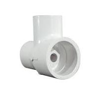 Venturi Tee, PVC, 3/4" in, 1" out, female slip w/ 3/4" air inlet