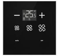 SLGM07TH - SpaceLogic Modbus 7 Button Glass Thermostat ...