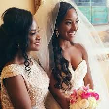 The mother of the bride deserves to feel her best on the big day! Beautiful Mother And Daughter Wow They Look Like Sisters Bridal Hair And Makeup Bride Hairstyles Black Bride