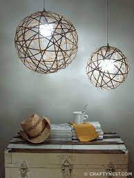 lamp bol draad thuis diy decoraties lampen