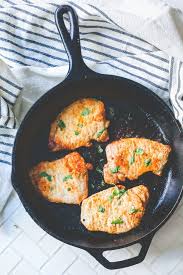 In a large skillet, heat the oil and butter together, swirling the pan so the oil coats the bottom. The Best Pan Fried Pork Chops Recipe Sweet Cs Designs