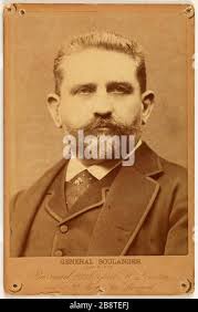 Portrait of Georges Ernest Jean-Marie Boulanger (1837-1891), general and  minister of war Barraud. "Portrait de Georges Ernest Jean-Marie Boulanger  (1837-1891), général et ministre de la Guerre". Tirage sur papier albuminé.  entre 1880-et 1890. Paris ...