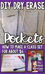 Diy Dry Erase Pockets Classroom Organization Teacher Classroom Classroom