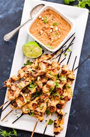 I bought a rotisserie chicken at the grocery store and wanted a gravy recipe that didn't require pan juices. Grilled Chicken Satay With Almond Butter Sauce Recipe Runner