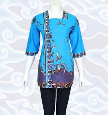 Baju Blus Batik Atasan Wanita Modern Blus Model Pakaian Gaya Model Pakaian