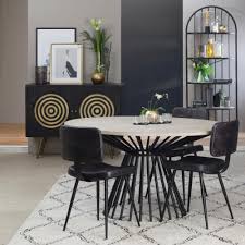 Table A Manger Industrielle Ronde Pied Central Design Table A Manger Industriel Chaise Industrielle Mobilier De Salon