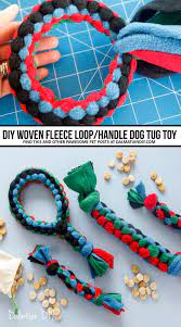 Diy Square Knot Fleece Loop Dog Tug Toy Dalmatian Diy Diy Dog Toys Diy Pet Toys Diy Dog Stuff