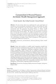 Ethical consumerism is a system aimed to address these issues, he wrote. Pdf Consumerism In Personal Finance An Islamic Wealth Management Approach