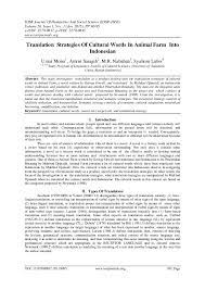 Explore medan holidays and discover the best time and places to visit. Pdf Translation Strategies Of Cultural Words In Animal Farm Into Indonesian Iosr Journals Academia Edu