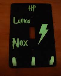 Harry Potter Lumos Glow In The Dark Single Light Switch Cover Pr2329 Y N G Llc