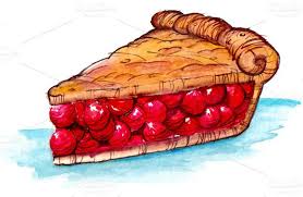 Cherry Pie Pie Drawing Cherry Pie Food Illustration Art