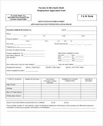 Download free printable bank job application form samples in pdf, word and excel formats. Free 7 Bank Application Samples In Ms Word Pdf