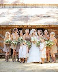 Fabulous Rustic Barn Wedding Rustic Bridesmaid Dresses Fall Barn Wedding Rustic Bridesmaids