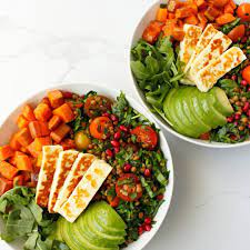 Jessica Sepel Jshealth On Instagram Halloumi And Lentil Salad Bowl This Is Honestly One Of My Fave Recipes And I Lentil Salad Recipes Food Inspiration