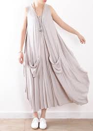 italian light gray cotton dresses soft surroundings fabrics sleeveless long summer dress