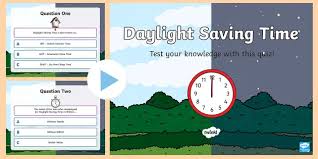 Not only are we losing an hour of sleep, but our circadian rhythm — aka our internal clock — gets out of whack, which may cause us to feel off. Daylight Saving Time Quiz Powerpoint