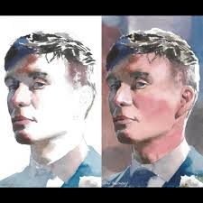 I feel like something clicked for me today regarding portrait painting in  watercolor. I'm not sure exactly what it is, but technically speaking this  is probably my best portrait to date. And