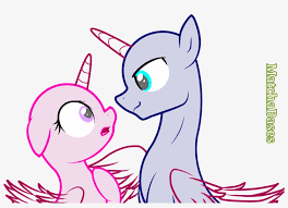 Draw outline for wing & horn. How To Draw A Unicorn With Wings Download My Little Pony Base Couple Free Transparent Png Download Pngkey