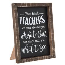 Pieces of this size can stand alone as focal points of a wall or room. The Best Teachers Wood Wall Decor Hobby Lobby 1651959