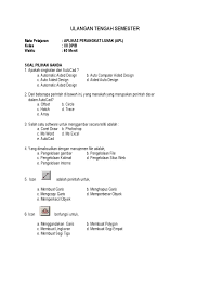 Search for autocad and autodesk with us. Soal Essay Autocad 2d Tulisan