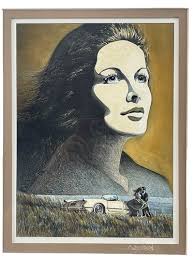 Grafik Radierung Aquatinta Portrait Kind Ballon Peter Nagel Signiert 1972