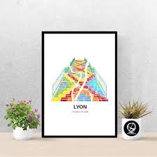 Poster Escaliers Prunelle De Lyon Carte De Lyon Affiche Art Print Map Impression Deco Ville Croix Rousse Croix Rousse Cadeau Pinterest Gift Ideas Etsy Finds Etsy Pins