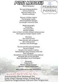 11 kain panjang kain batik, lama terpakai jadi lusuh. Puisi Merdeka Anjuran Persatuan Belia Islam Nasional Facebook