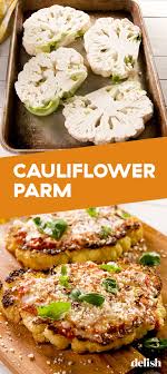 Cauliflower Parmesan Is Vegetarian Comfort Food At Its Finest Recipe Vegetarian Comfort Food Recipes Veggie Dishes