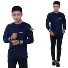 Baju koko lengan pendek modern katun biru dongker kks 11. Harga Baju Muslim Navy Pria Original Murah Terbaru Juni 2021 Di Indonesia Priceprice Com