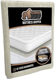 Purchase a model that suits your mattress and frame combo, then stick it between them and see if that solves the problem. Strong Gorilla Grip Original Slip Resistant Mattress Gripper Pad And Couch Stopper Works On Sofa Durable