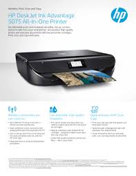 We did not find results for: Hp Deskjet Ink Advantage 5075 All In One Printer Manualzz