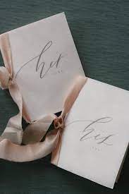 Custom Hand Made Vow Book Set With A Beautifully Printed Velvet Cover In Coconut White Off White Or Cloud Blue With Wedding Vow Books Vow Book Printed Vows