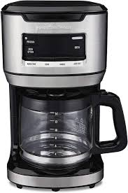 Hamilton beach 12 cup programmable coffee maker (46299) is the best choice for you. Amazon Com Hamilton Beach Programmable Frontfill Coffee Maker Extra Large 14 Cup Capacity Black Stainless 46390 Kitchen Dining