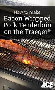 Once pork tenderloin reaches 145 degrees internally, remove from your traeger and let it rest for five minutes before serving. Bacon Wrapped Pork Tenderloin On The Traeger Bacon Wrapped Pork Tenderloin Bacon Wrapped Pork Tenderloin Recipes Bacon Wrapped Pork