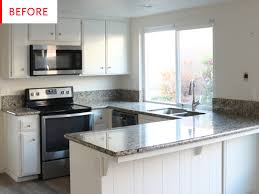 Dark grey cabinets on the lower half only make this room feel grand. White Ikea Kitchen Shaker Cabinets Remodel Photos Apartment Therapy