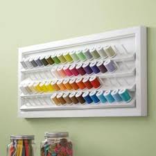 Home Decorators Collection Craft Space Picket Fence Spool And Bobbin Storage 0795600400 The Home Depot Bobbin Storage Sewing Room Storage Sewing Rooms