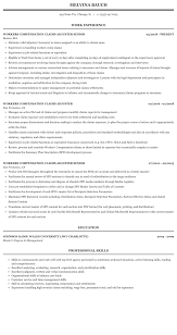 Worker's compensation insurance, also called workers' comp insurance, helps cover medical expenses and lost wages for small business owners if an employee is injured or becomes sick. Workers Compensation Claims Adjuster Resume Sample Mintresume