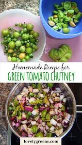 Easy Green Tomato Chutney Recipe Recipe Green Tomato Chutney Recipe Chutney Recipes Tomato Chutney