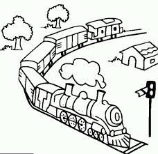 Kereta api merupakan salah satu sarana / alat transportasi yang menarik bagi anak. Lukisan Kereta Api Kartun Cikimm Com