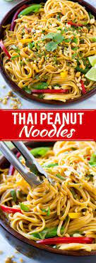 Thai Peanut Noodles Recipe Asian Noodles Thai Noodles Peanut Sauce Recipes Cooking Recipes Thai Peanut Noodles