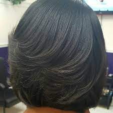 I Had Been Wanting Straight Hair For A While These Are The Results O Layered Bob Hairstyles For Black Women Medium Length Hair With Layers Straight Hairstyles