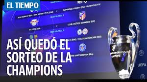 Hora peruana) se lleve a cabo el sorteo para conocer qué equipos se enfrentarán por un. Champions League Sorteo Y Emparejamientos Cuartos De Final Covid 19 Futbol Internacional Deportes Eltiempo Com