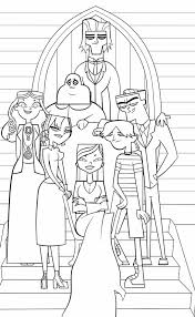 Coloring pages for kids and adults. Addams Family Coloring Pages