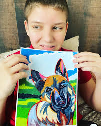 Viktor's 13-year-old son's artwork available at vichysart.com