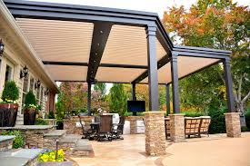 While you can buy pergola shades for a few hundred bucks, you can also make your own pretty inexpensively. Retractable Louvered Pergola Adjustable Pergola Marygrove