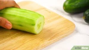 Slow growth in a cucumber plant usually. 3 Ways To Slice A Cucumber Wikihow