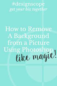 How To Remove A Background From A Pic Using Photoshop Like Magic Designscope Diy Graphic Design Photoshop Design Photoshop