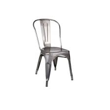 Maybe you would like to learn more about one of these? Chaise Industrielle En Metal Argente Houston Cdiscount Maison