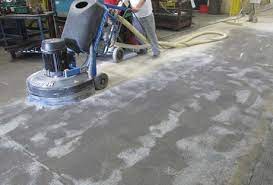 The etching product is used to open up the pores in the concrete to create a rough surface for the floor paint to adhere to when it is applied. Grinding Vs Acid Etching Concrete Flooring Armorpoxy