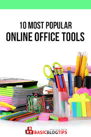 10 Most Popular Online Office Tools Basic Blog Tips Cute Office Supplies Stationery Stationery Items